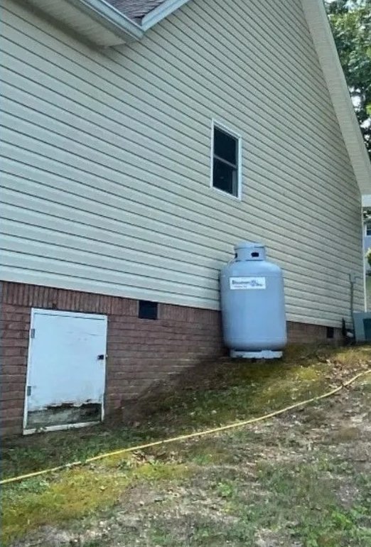 Freshly soft-washed home siding in the Piedmont Triad